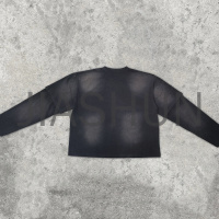 Oversize Acid Wash Sun-Faded Double Layer Shirt