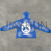 Oversized Heavyweight French Terry Hoodie with Screen Print