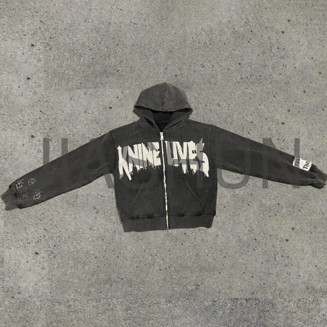 Custom Hoodie · Vintage wash · Embroidery