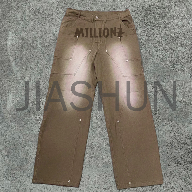 Custom Washed Denim · Vintage wash · Screen print