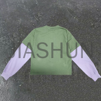 Washed Cotton Double Layered Long Sleeve T-shirt