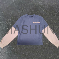 Washed Cotton Double Layered Long Sleeve T-shirt