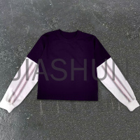 Vintage Wash Distressed Double Layered Long Sleeve T-shirt