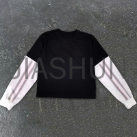 Vintage Wash Distressed Double Layered Long Sleeve T-shirt