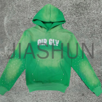 Faded DTG Print Zip Hoodie