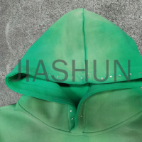 Faded DTG Print Zip Hoodie