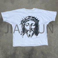 Heavyweight Oversized DTG Printed 100% Cotton T-Shirt