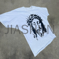 Heavyweight Oversized DTG Printed 100% Cotton T-Shirt