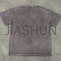 Vintage Acid Wash Heavyweight T-Shirt with Graffiti Print