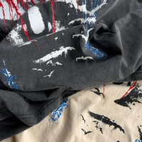 Heavy Cotton Oversized DTG Printed T-Shirt with Drop Shoulder