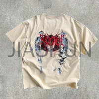Heavy Cotton Oversized DTG Printed T-Shirt with Drop Shoulder