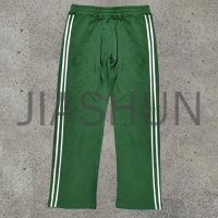 Acid Wash Stacked Flare Jogger Pants with Graphic Patches