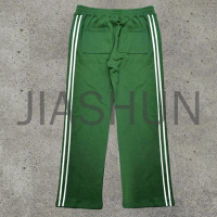 Acid Wash Stacked Flare Jogger Pants with Graphic Patches