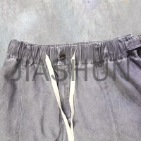 Mid Loose Flared Elastic Waistband Printed Sweatpants