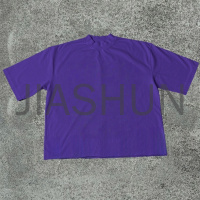 100% Cotton Boxy Oversized Cropped T-Shirt with DTG Print