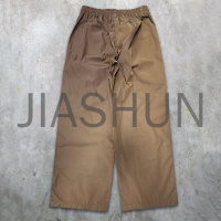 Nylon Oversized Baggy Striped Trackpants with Logo Embroidery