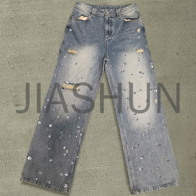 Custom Washed Denim · Vintage wash · Embroidery