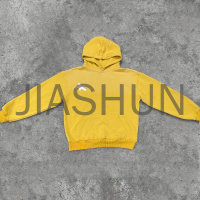 Heavyweight Cotton Acid Wash Distressed Hoodie with DTG Print