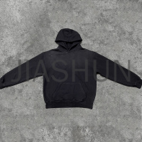 Heavyweight Cotton Acid Wash Distressed Hoodie with DTG Print