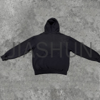 Heavyweight Cotton Acid Wash Distressed Hoodie with DTG Print