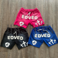 Heavyweight French Terry Baggy Shorts with Distressing Embroidery