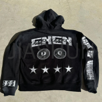 Drop Shoulder Terry Cotton Oversized DTG Printing Hoodie