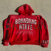 Drop Shoulder Terry Cotton Oversized DTG Printing Hoodie