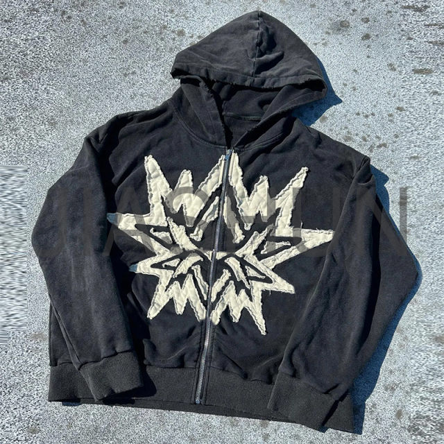 Custom Hoodie · Vintage wash · Embroidery