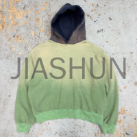 Heavy Cotton French Terry Acid Wash Sun-Faded Oversized Hoodie