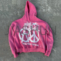 Stone Washed Hoodie with DTG Print