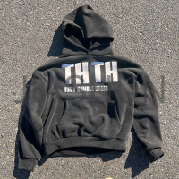450 gsm Vintage Wash Cotton Screen Printed Graphic Hoodie