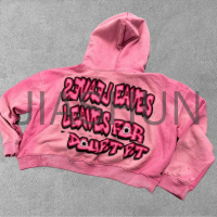 Heavyweight Vintage Distressed Oversized Acid Wash Hoodie
