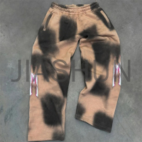 Distressed Acid Wash Oversized Wide Leg Baggy Sweatpants