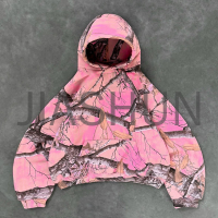 Camouflage Hoodie and Sweatpants Set