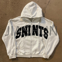 Cotton Anti-shrink Zip-Up Hoodie