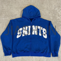Cotton Anti-shrink Zip-Up Hoodie