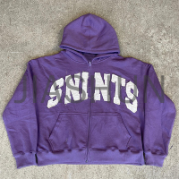 Cotton Anti-shrink Zip-Up Hoodie