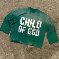 Oversized Cotton Crew Neck DTG Printed T-Shirt