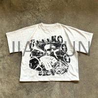 Acid Wash Oversized Crewneck T-Shirt