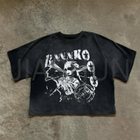 Acid Wash Oversized Crewneck T-Shirt