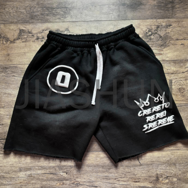 Custom Streetwear Shorts · Vintage wash · Puff print