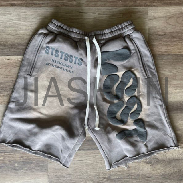 Custom Streetwear Shorts · Vintage wash · Puff print