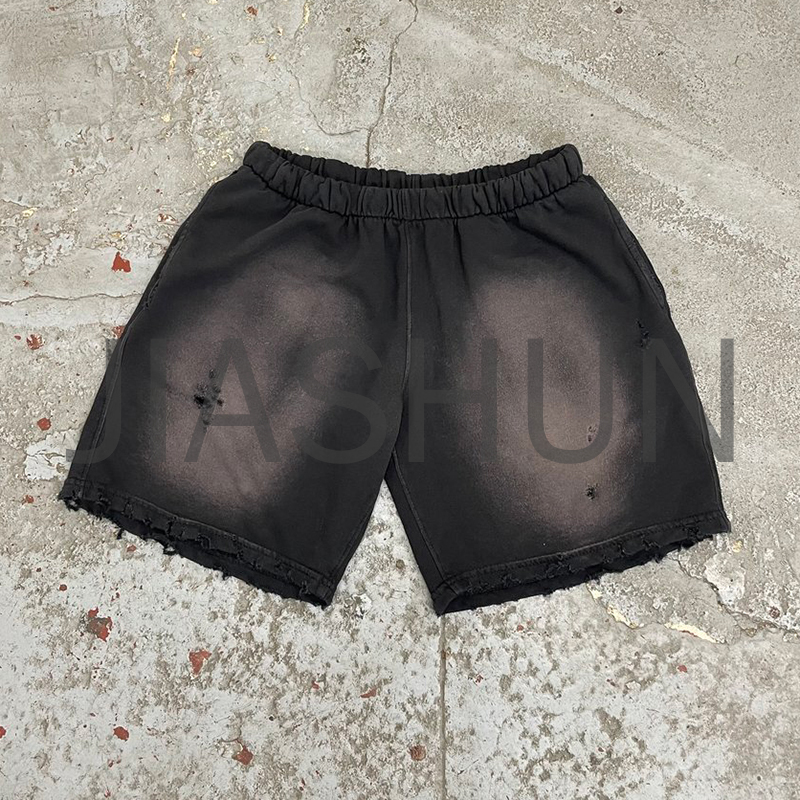 Vintage Wash Sun Faded Cotton Sweat Shorts