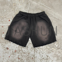 Vintage Wash Sun Faded Cotton Sweat Shorts