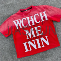 Acid Wash Cotton O-Neck T-Shirt