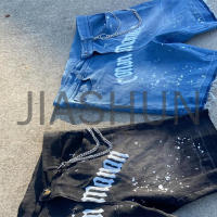Custom Denim Shorts · Vintage wash · Embroidery