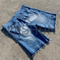 Custom Denim Shorts · Vintage wash · Embroidery