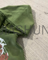 Oversized Acid Wash Sun Faded Hoodie with DTG Print
