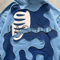 100% Cotton Pullover Hoodie with Logo Patch Embroidery