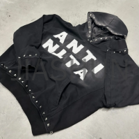 Custom Crop Oversized Hoodie · Embroidery